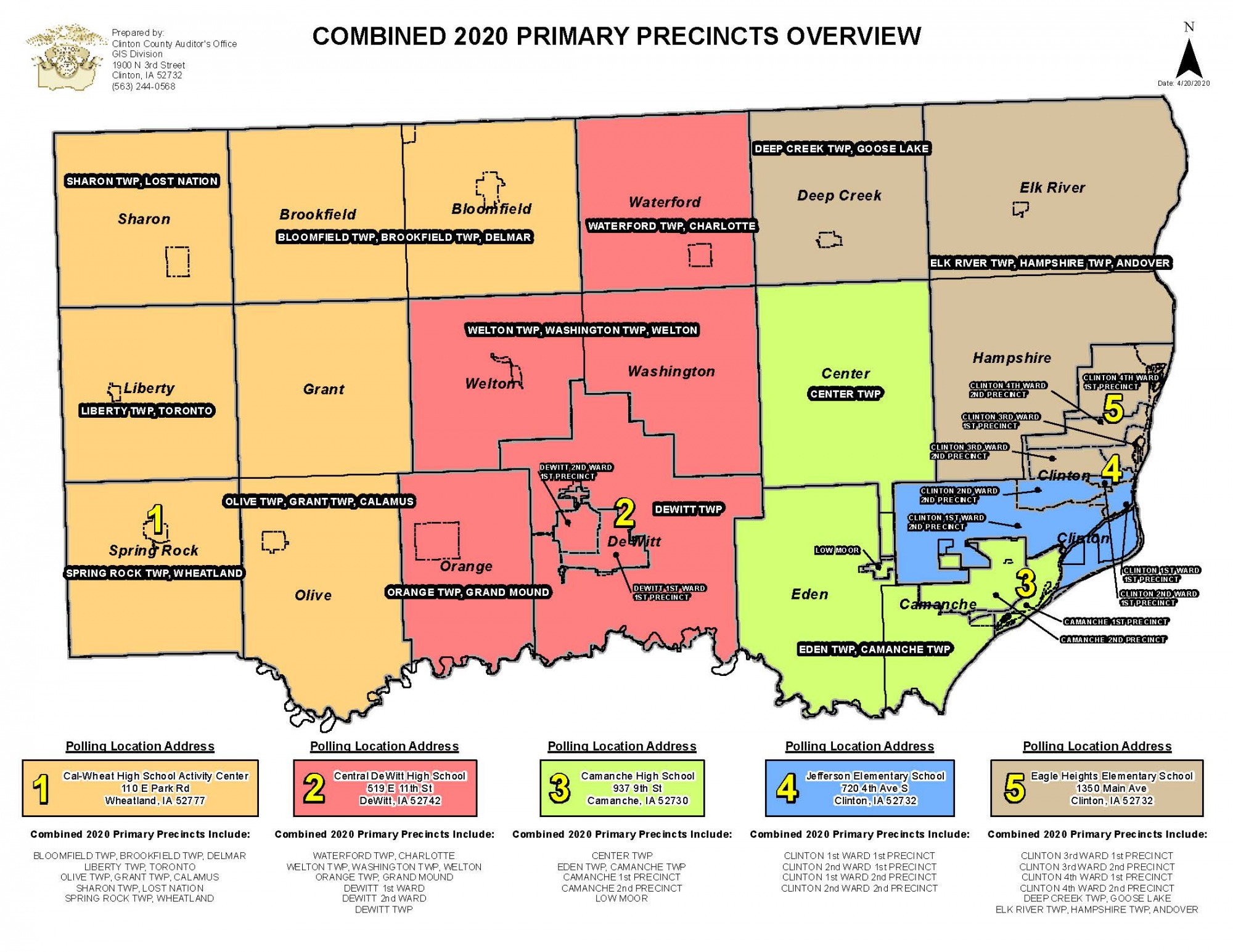Only 5 Polling Locations to Open in Clinton County for the 2020 Primary